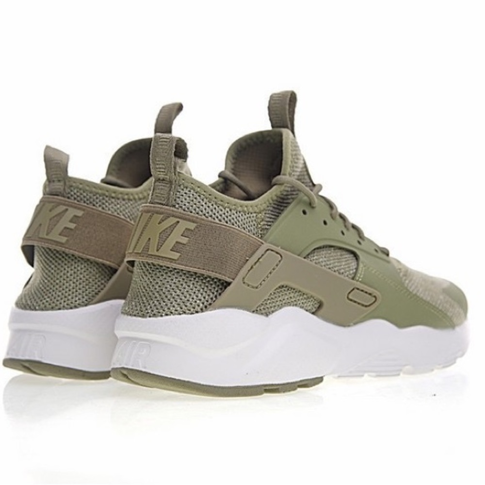 Nike Air Huarache Run Ultra Green & White Running Shoes